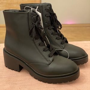 Black Target Combat Boots w/ Tags